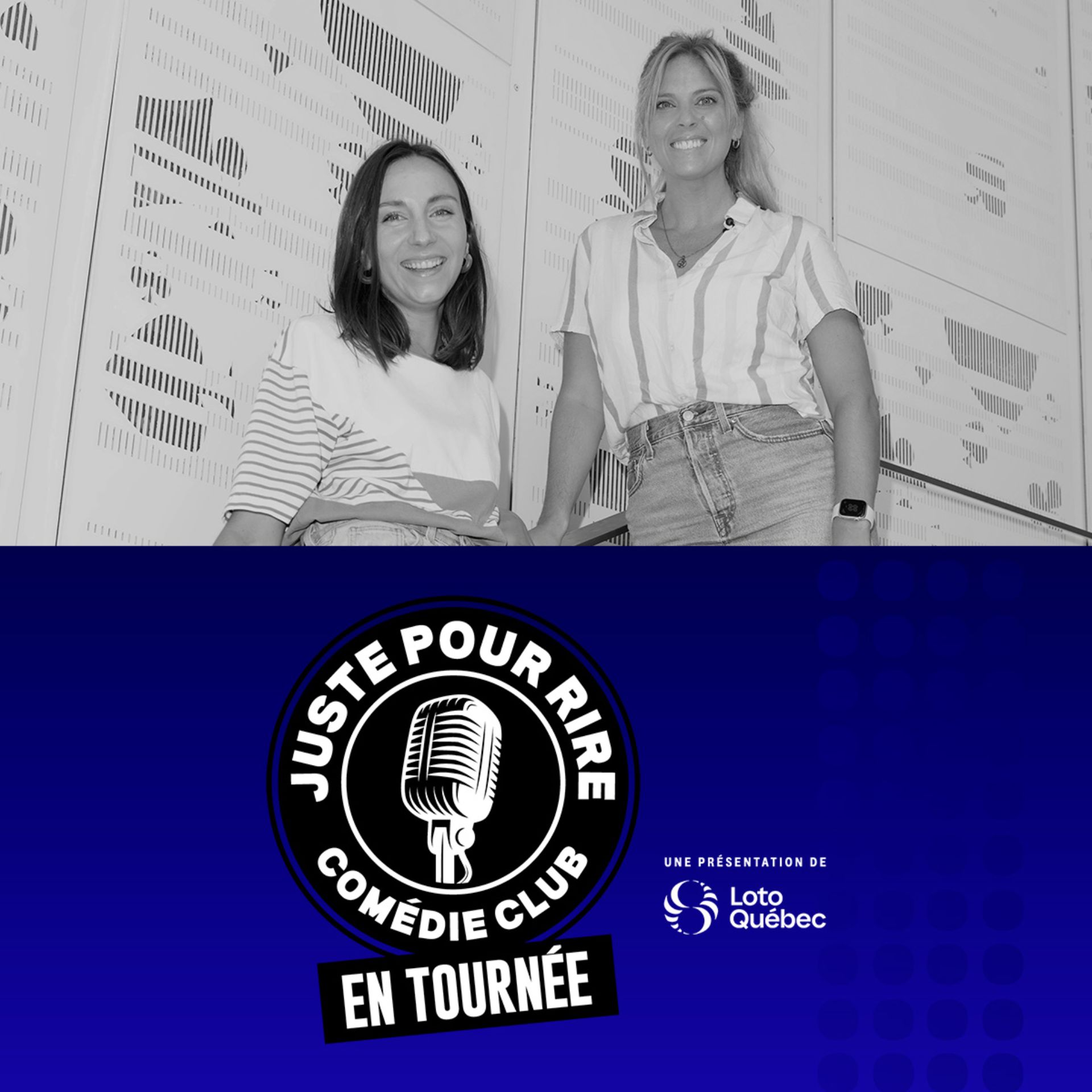 Pascale Marineau and Magali Saint-Vincent on stage during a show