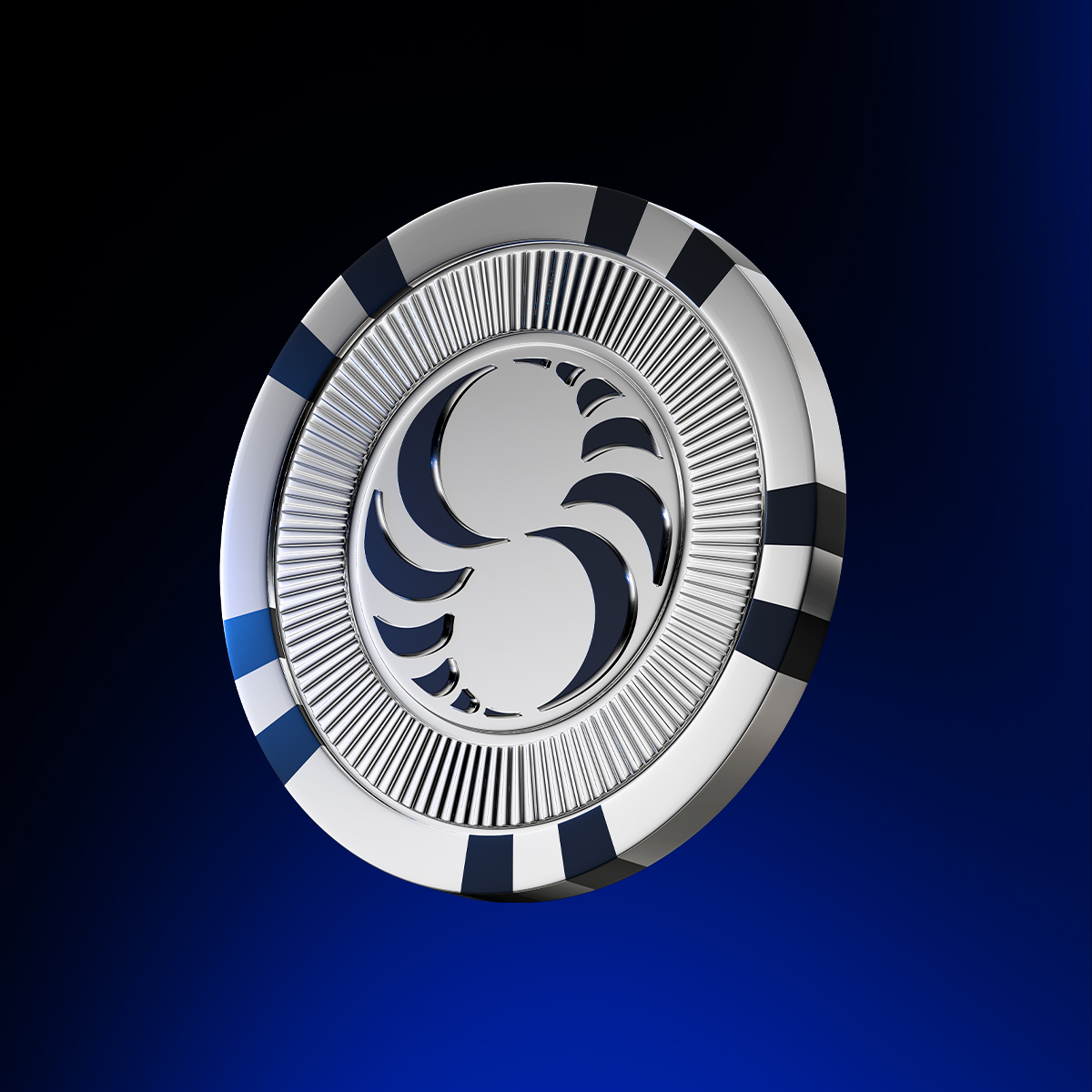Jeton de poker avec le logo de Loto-Québec.